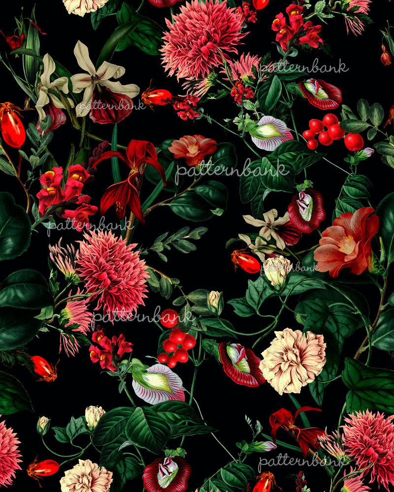 Botanical Garden VSF015 by VS Fashion Studio Seamless Repeat Royalty ...