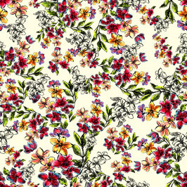 Floral, Botanical, Flower & Plant Based Seamless Repeat Patterns ...