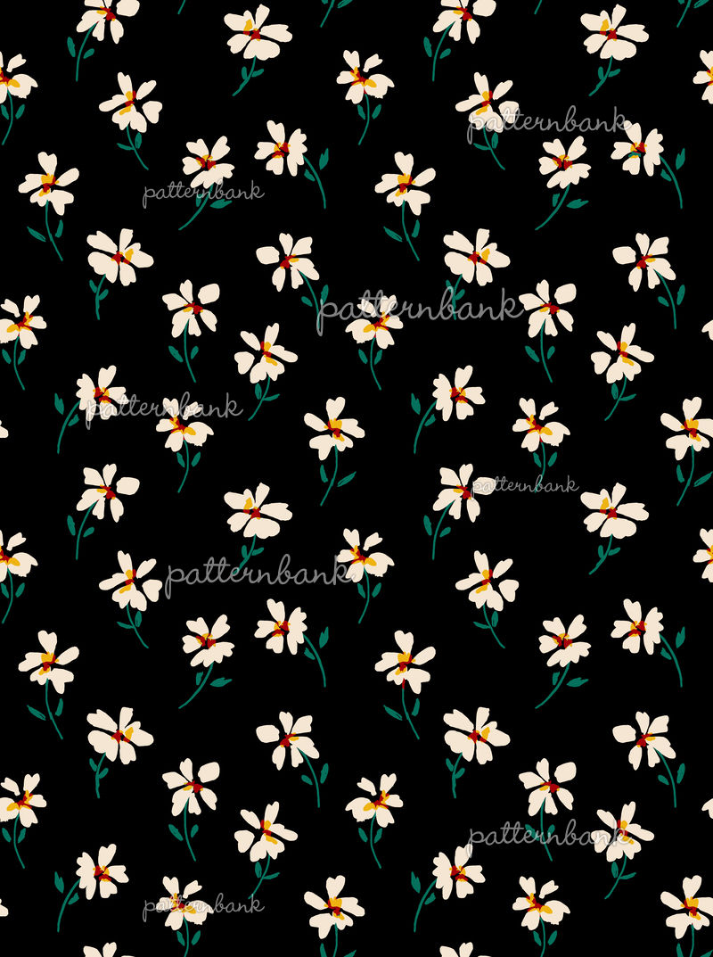 Dark Ditsy Seamless Floral Pattern by The Pattern Lane Seamless Repeat ...