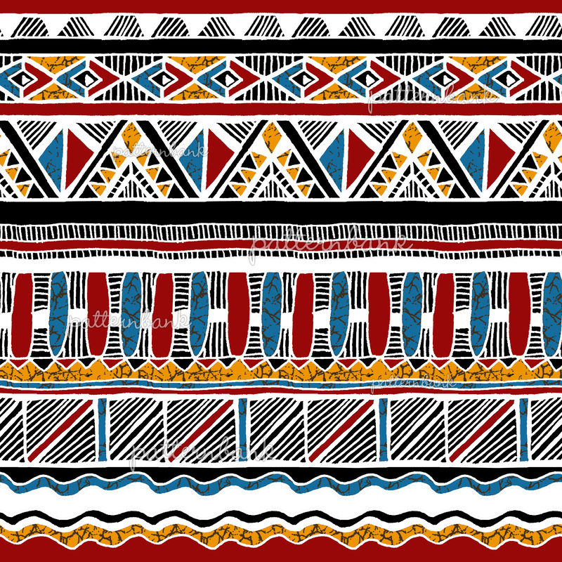 CLJL00604 Tribal, Ethnic, African Clash With Geometric Shapes 2. by ...