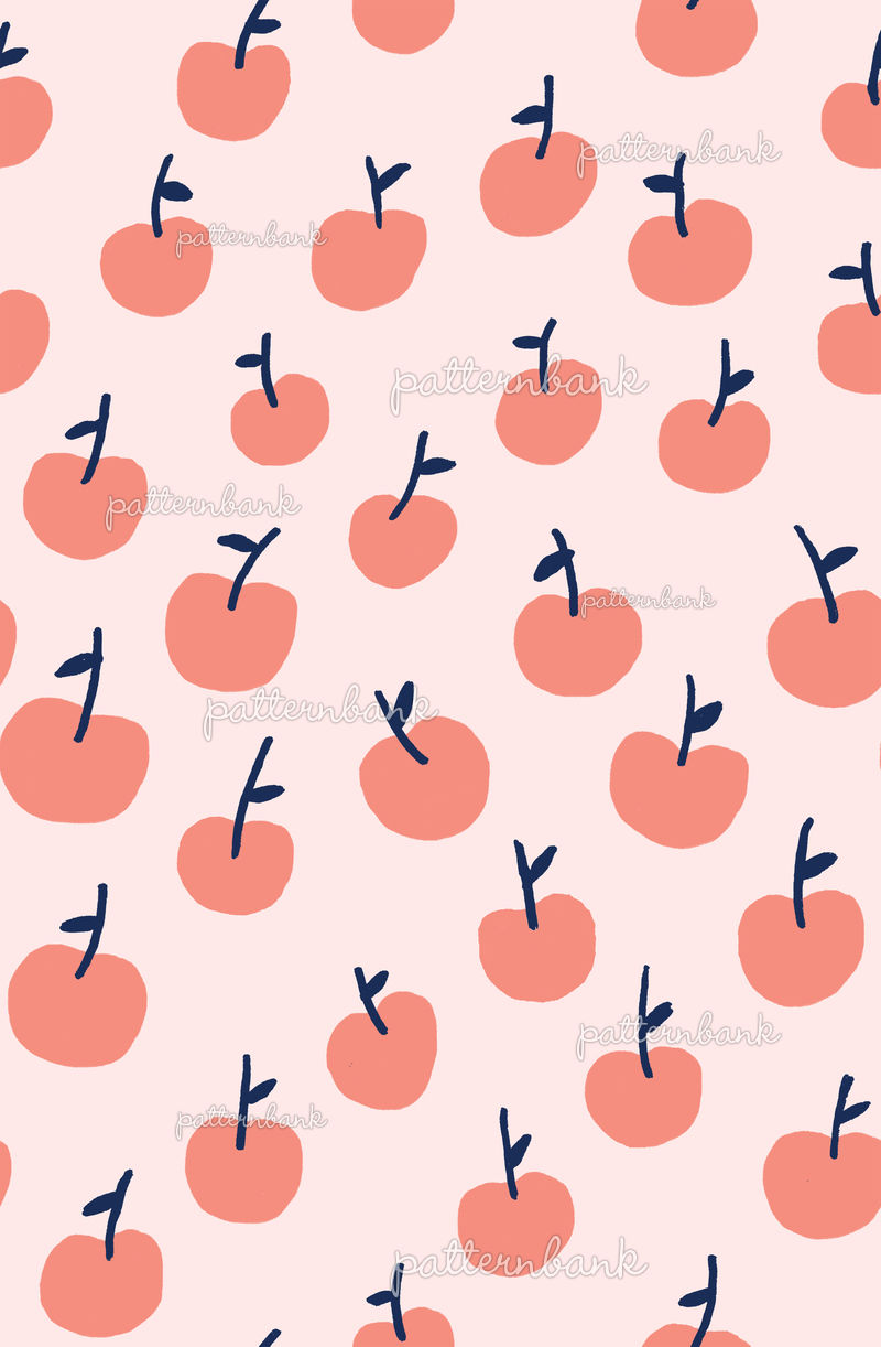 Soft Colors Apple Pattern 00082 by Sabina Alcaraz Seamless Repeat ...