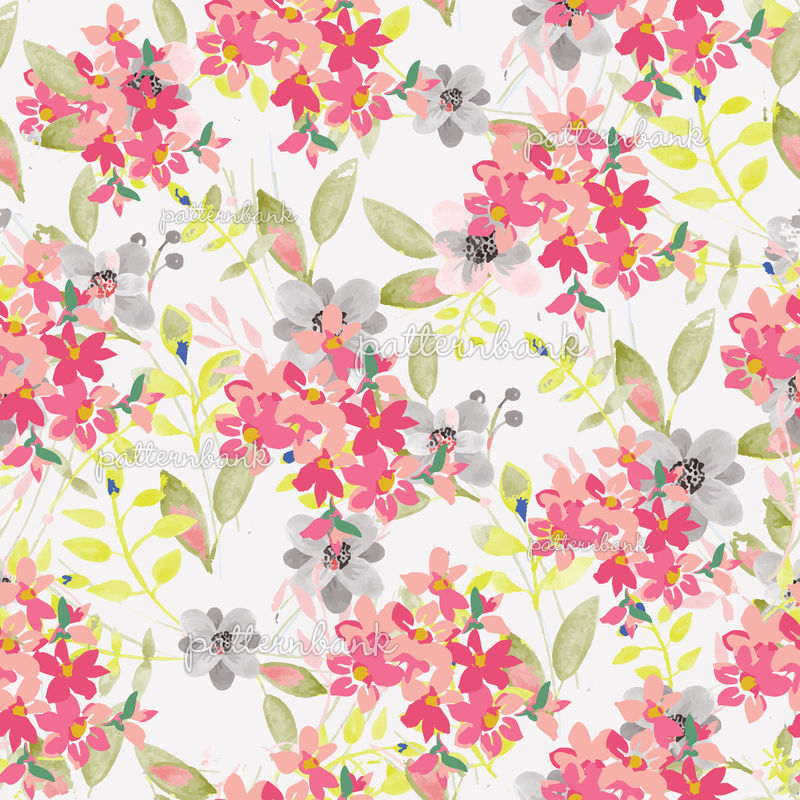 Beautiful Floral Bouquet. Ditsy Floral Background by Mindy 77 Seamless