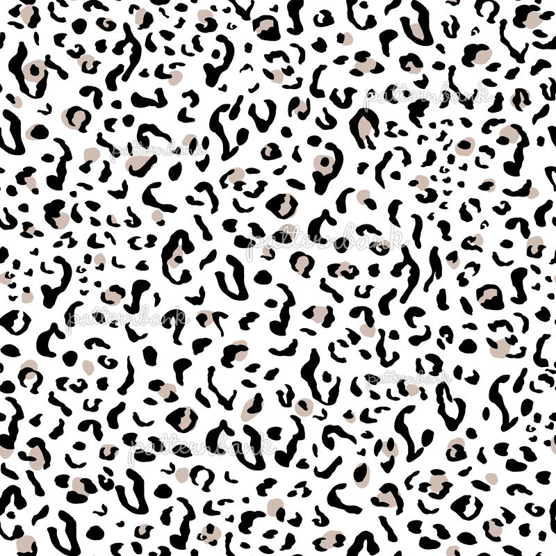 Leopard Print Black and White With Neutral Spots by Jacqui Slade ...