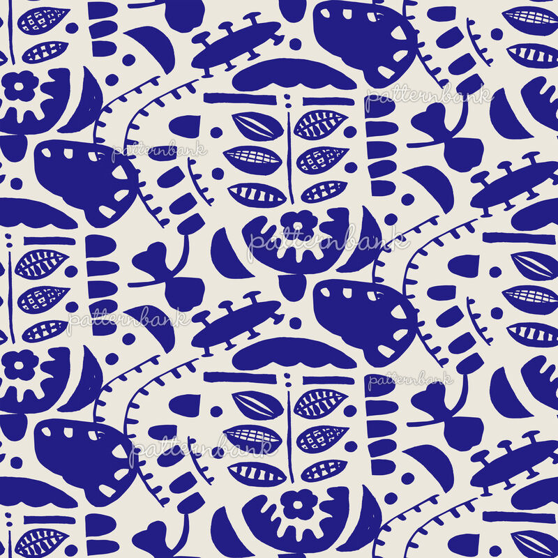 Figuras Geometricas Azul By Jimena Palacios Seamless Repeat Royalty Free Stock Pattern Patternbank 