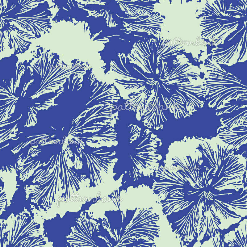 Remia Blue by Dorota Kmiecik Seamless Repeat Vector Royalty-Free Stock ...