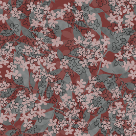 Daisy Doodle Gray by Little Squirrel Studio Seamless Repeat Royalty-Free  Stock Pattern - Patternbank