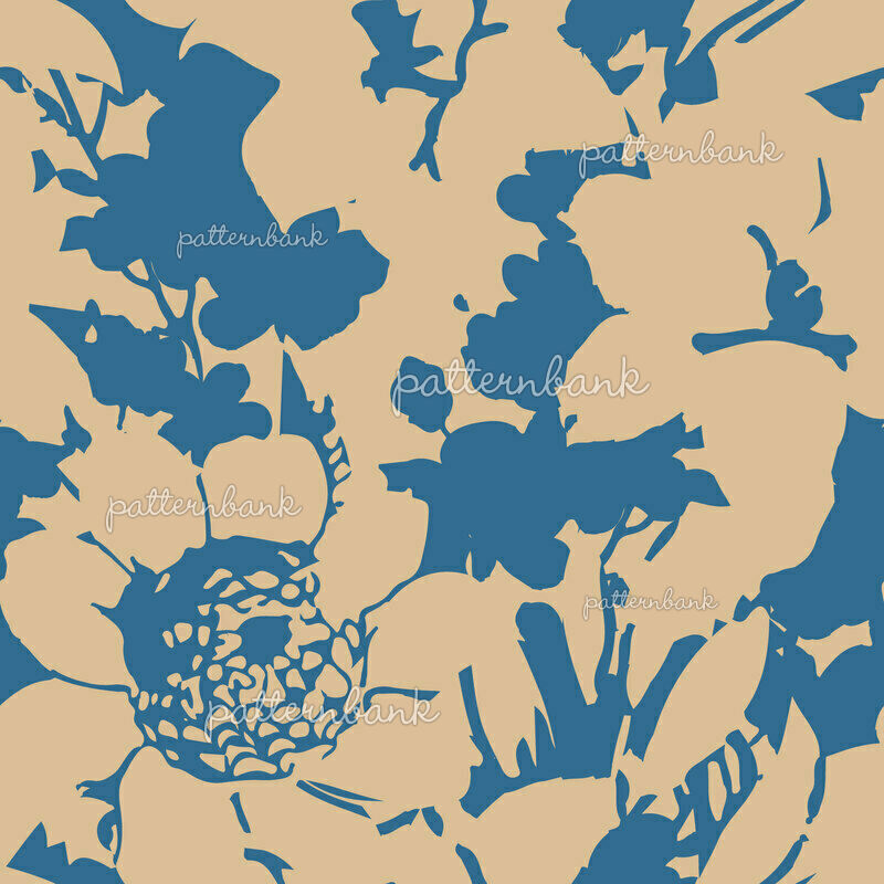 Vera 2 Simple Floral by Dorota Kmiecik Seamless Repeat Vector Royalty ...