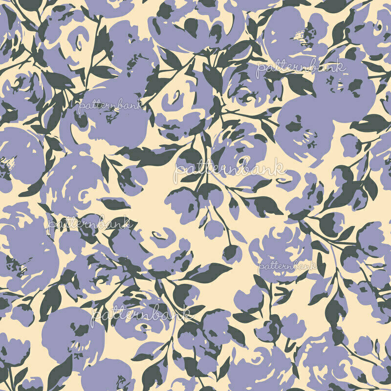 Ola Cute Watercolour Floral Design by Dorota Kmiecik Seamless Repeat ...