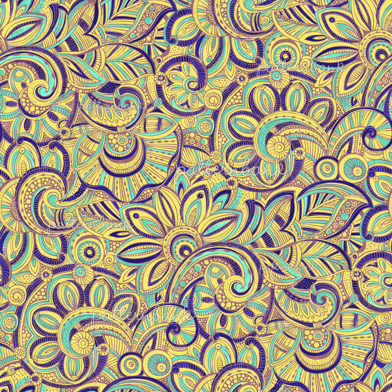 Decorative Scroll Seamless Pattern by ART GROCERY Seamless Repeat ...