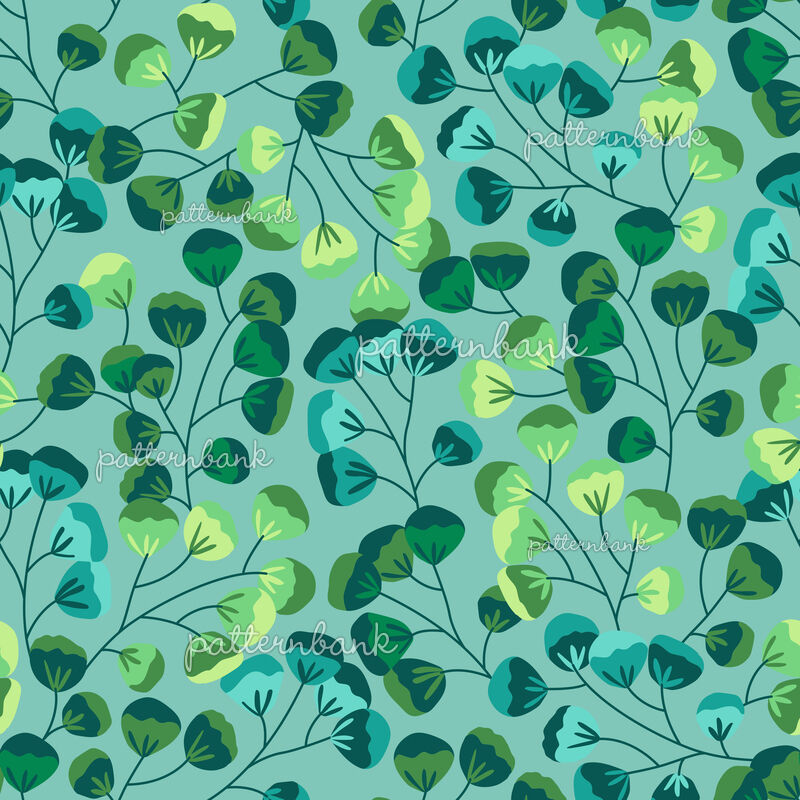 Green Leaves by Anna Bencic Seamless Repeat Vector Royalty-Free Stock ...
